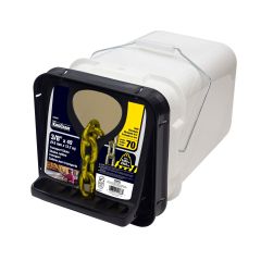 Chaîne de transport de calibre 70, fini naturel, 3/8" x 45'