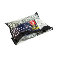 Chaîne de calibre 30, acier galvanisé, 3/16" x 25'