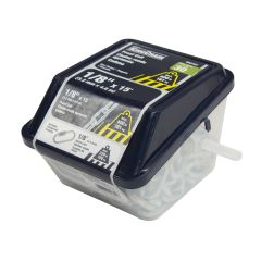 Chaîne de calibre 30, fini zinc, 1/8" x 15'