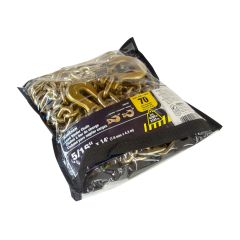 Chaîne de transport, calibre 70, fini naturel avec crochets et loquet, 5/16" x 14'