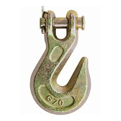 Chromate Gold Clevis Grab Hook­ - Grade 70 - 3/8"