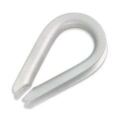 Cosse pour câble métallique, zinc, 1/4"