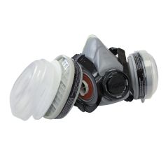 Respirateur à demi-masque WorkHorse à double cartouches, P95, vapeurs organiques
