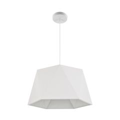 Luminaire suspendu à 1 lumière Beverly, blanc, 19,44"