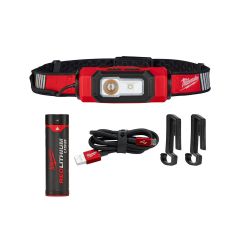 Lampe rechargeable par USB BEACON pour casque de sécurité, 600 lumens