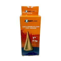 Coin à fendre, en acier, de type grenade, 7"