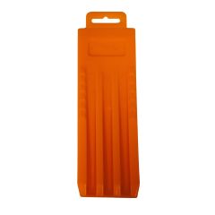 Wedge - Plastic - Orange - 8"