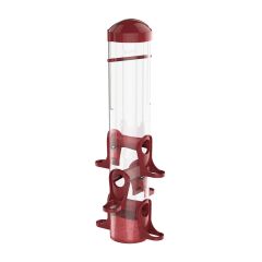 Tube Bird Feeder - Red