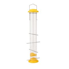Bird Feeder - for Goldfinches and Roselins - Yellow