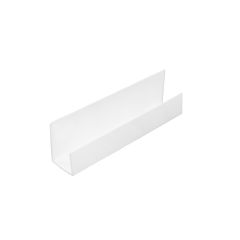 Moulure en J-TRIM, PVC, 3/8" x 8', blanc