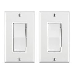 Gradateur universel à glissière, Decora, blanc, 2/pqt