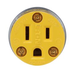 Connecteur Eaton à lames droites, 15 A, 125 V, NEMA 5-15R