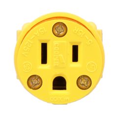 Connecteur en vinyle, jaune, 15 A