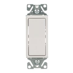 Interrupteur décoratif 3 voies, blanc, 15 A, 120/277V/AC