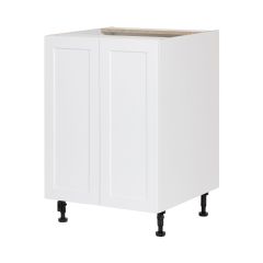 Caisson inférieur 2 portes, Shaker, blanc, 24" x 34 3/4" x 24"