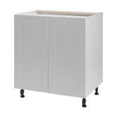 Caisson inférieur 2 portes, Shaker, gris, 30" x 34 3/4" x 24"