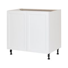 Caisson inférieur 2 portes, Shaker, blanc, 36" x 34 3/4" x 24"