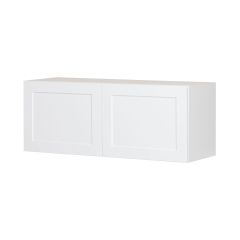 Caisson supérieur de frigo 2 portes, Shaker, blanc, 36" x 14" x 12 1/2"