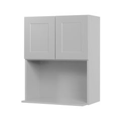 Caisson supérieur pour micro-ondes 2 portes, Shaker, gris, 24" x 30" x 15 5/8"