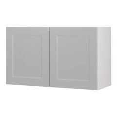Caisson supérieur pour pôele 2 portes, Shaker, gris, 30" x 18" x 12 1/2"