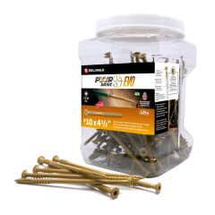 T25 Screw - PWR Drive Evo - Tan - #10 x 4 1/2" - 125/pkg