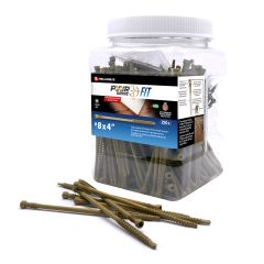 T15 Screw - PWR Drive Fit - Tan - #8 x 4" - 250/pkg