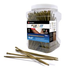 T15 Screw - PWR Drive Fit - Tan - #9 x 6" - 250/pkg