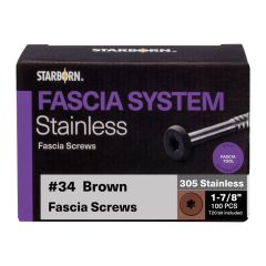 Fascia Screws - Trex - Spiced Rhum - 1 7/8", 100/Pkg