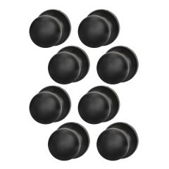 Ensemble de boutons pour portes de passage, Hudson, 8/pqt, noir mat