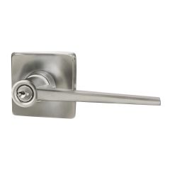 Levier pour porte d'entrée, Windsor, nickel satiné