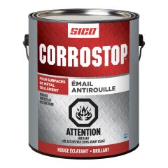 Anti-Rust Enamel - Corrostop -  Bright Red - Gloss - 3.78 l