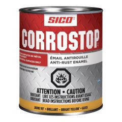 Anti-Rust Enamel - Corrostop -  Yellow - Gloss - 946 ml