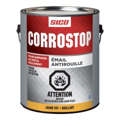 Anti-Rust Enamel - Corrostop -  Yellow - Gloss - 3.78 l