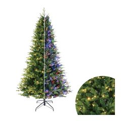 Christmas Tree - Canada - 500 Lights  White and Multi-Coloured - 9 Functions - 7.5'