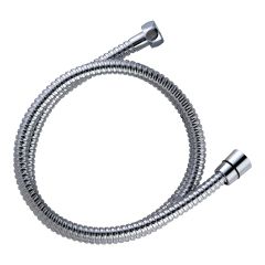 Tuyaux flexible, acier inoxydable, chrome, 59"