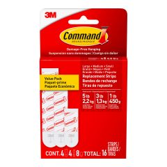 Replacement Strips - Command - 16/pkg