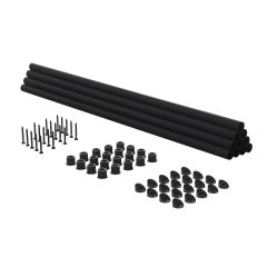 Balustre rond en fer, noir, 26", 10/pqt