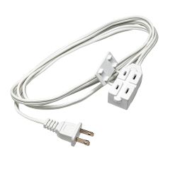 Rallonge intérieure, 16/2, 3 prises,SPT-2, blanc, 2 m