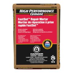 Mortier de réparation, HPC, Fastset, 25 kg