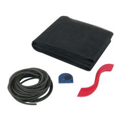 Trousse de moustiquaire en fibre de verre, noir, 36" x 84"