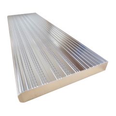 Marche en aluminium, anodisé, 11" x 42"