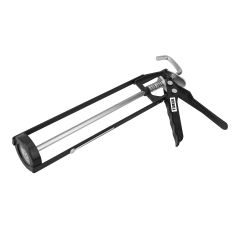 Pistolet à calfeutrer, fer, noir, 9"