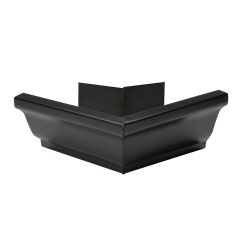 Coin extérieur pour gouttière, aluminium, 5", noir