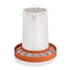 Anti-Waste Ring for 10 kg Poultry Feeder - Brown