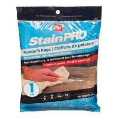 Chiffons de peinture, qualité premium, blanc, 1 lb