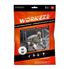 Combinaison de peintre à capuche, blanc, grandeur grand