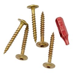 Vis d'armoire profil bas, #8 x 1 1/4", 100/pqt