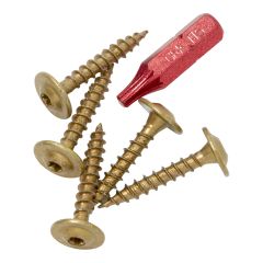 Vis d'armoire profil bas, #8 x 1", 100/pqt