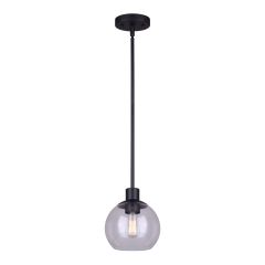 Luminaire suspendu Esffera, 7", noir