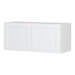 Caisson supérieur de frigo 2 portes, Shaker, blanc, 33" x 14" x 12 1/2"